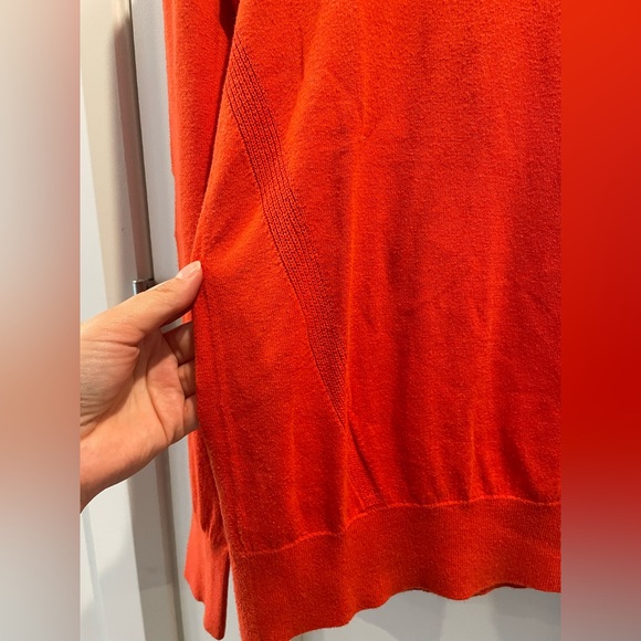 Banana Republic Women's Bright Orange Crewneck Sweater - Picture 3 of 5